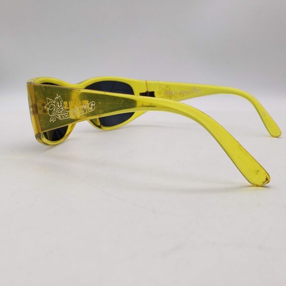 Vintage BLACK FLYS Sunglasses 'Kid's Kick' Clear Yellow VTG - Picture 5 of 11